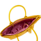 Jemma Faux Ostrich Market Tote
