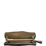 Kiyomi Single Zip Gusseted Clutch Wallet