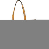 Faux Leather Animal Print Shoulder Handbag