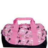 Horses in Pink Duffel Bag