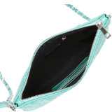 Embroidered Patent Leather Wristlet/Clutch