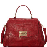 Ettie Crocodile Pattern Satchel