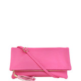 Foldover Clutch with Tassel
