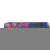 Tie dye Leather Zip Around Wallet