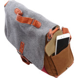 Tri-Color Messenger bag with Laptop Compartment