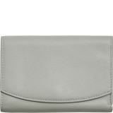 Compact Leather Flap Wallet