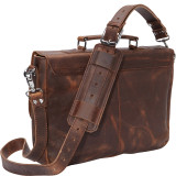 16" Leather Messenger Bag