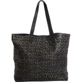 Leather Tote with Gold Foil Stars