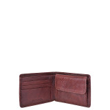 Giles Vegetable Tanned Leather Wallet with Coin Pocket