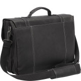 Colombian Leather Flapover Briefcase