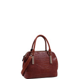 Caroline Croco Structured Satchel
