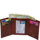 Old Leather Double ID Trifold