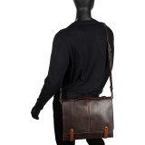 Eton Leather 15" Laptop Compatible Briefcase Work Bag
