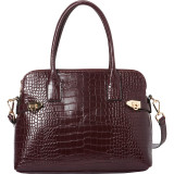 Aria Croco Shoulder Bag