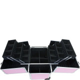 Rolling Makeup Salon 2 in 1 Train Case with Adjustable Dividers