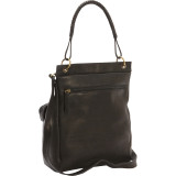 N/S Two Zip Compartment Shoulder Bag