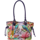 Hand Painted Large Drawstring Shopper