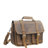 Leather Briefcase Travel Bag
