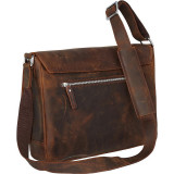 16" Leather Messenger Bag