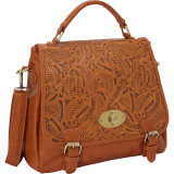 Vintage Embossed Satchel