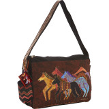 Native Horses Shoulder Bag