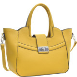 Fold-Over Winged Satchel with Shoulder Strap
