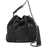 Soft Leather Bucket Shoulder Bag