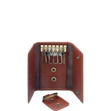Trifold Key Case with Detachable Key Fob