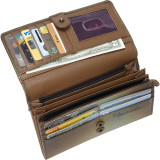 Hand Painted Accordion Flap Wallet
