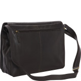 Womens Flap-over Shoulder Crossbody Bag and Messenger Bag