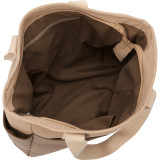 Color Block Canvas Tote