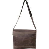 Burlington Distressed Brown Leather Briefcase