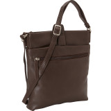 Small North/South Top Zip Slim Shoulder Bag