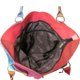 Lotus Leather Tote Bag