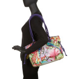 Hand Painted Large Drawstring Shopper
