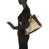Large Expandable Tote Bag with Zippers