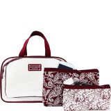 Mystique 3 Piece Cosmetic Bag Set