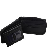 Mens RFID Secure Zippered Wallet With Removable Passcase