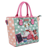 Cupcake Dog Print Tote