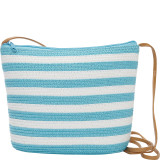 Paper Straw Stripe Crossbody