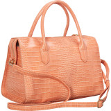 Enola Glossy Crocodile Pattern Satchel