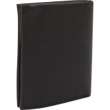 "Brick Lane" Collection Leather Slim Square Passcase Bi-Fold Wallet