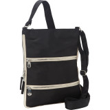 Triple Zip- Expandable Cross Body Bag