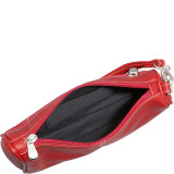 Two Zip Wristlet Clutch