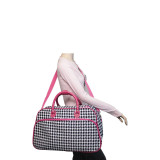 Houndstooth 21" Carry-On Duffel Bag