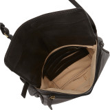 Small 3/4 Flap Crossbody Bag