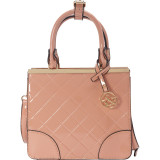 Shiny Quilted Small Satchel Bag