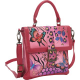 Hand Painted Flap Saddle Bag