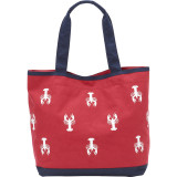 Canvas Lobster Tall Tote