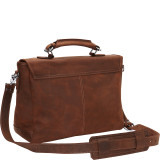 Oil Tanned Leather Messenger Briefcase